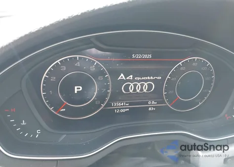 2017 Audi A4 2.0T Premium z USA, uszkodzony, nr VIN WAUENAF46HN009966